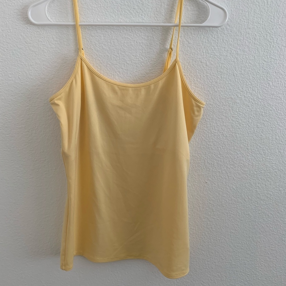 Bright yellow tank top
